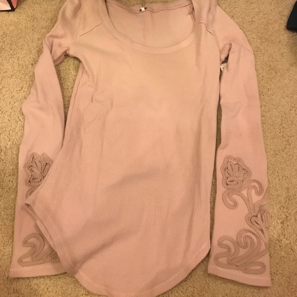 Lilac Free People Masquerade cuff top